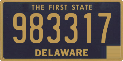 DE license plate 983317