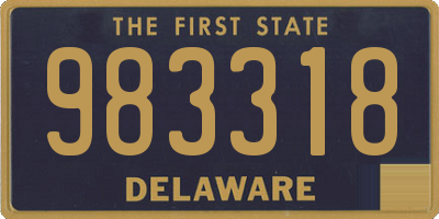 DE license plate 983318