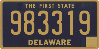 DE license plate 983319