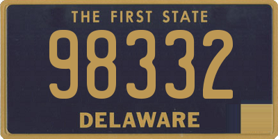 DE license plate 98332