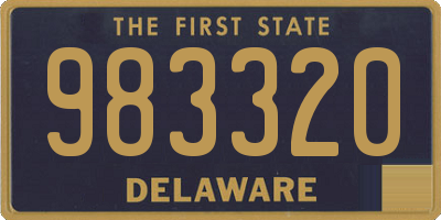 DE license plate 983320