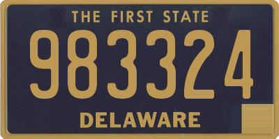 DE license plate 983324