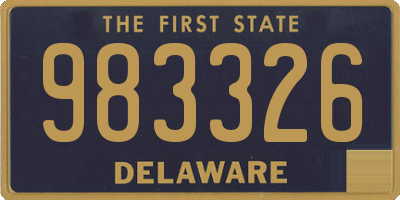 DE license plate 983326