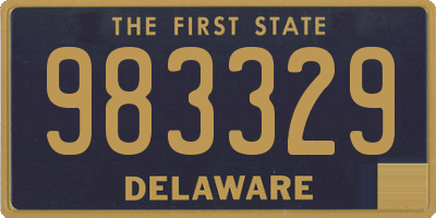 DE license plate 983329