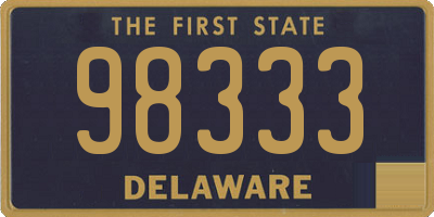 DE license plate 98333