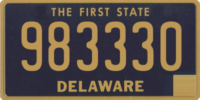 DE license plate 983330