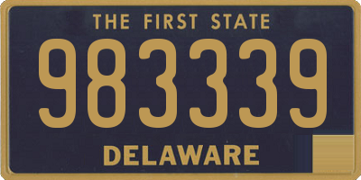 DE license plate 983339