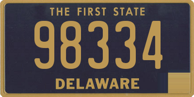 DE license plate 98334