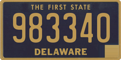 DE license plate 983340