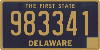 DE license plate 983341