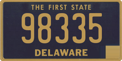 DE license plate 98335