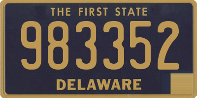 DE license plate 983352