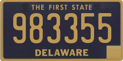 DE license plate 983355