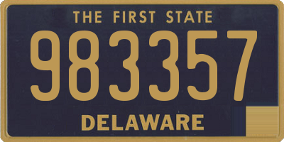 DE license plate 983357