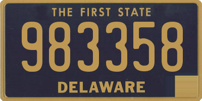 DE license plate 983358