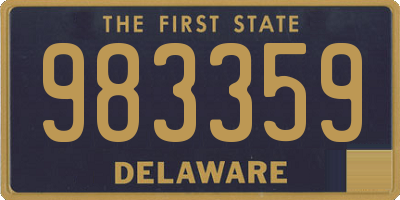 DE license plate 983359