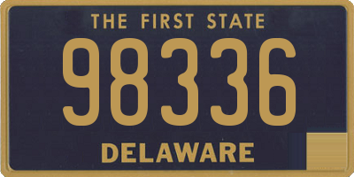DE license plate 98336