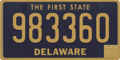 DE license plate 983360