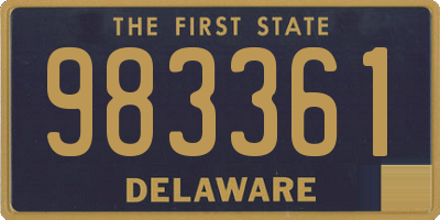 DE license plate 983361