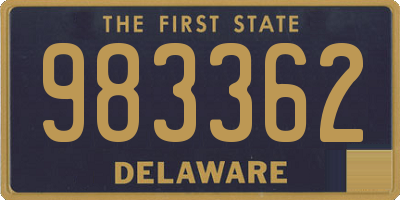 DE license plate 983362