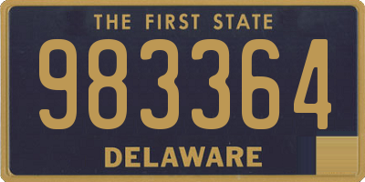 DE license plate 983364