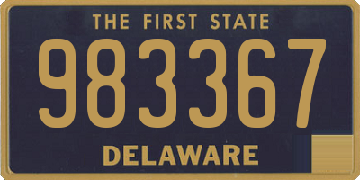 DE license plate 983367