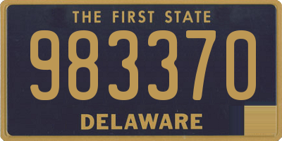 DE license plate 983370