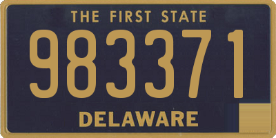 DE license plate 983371