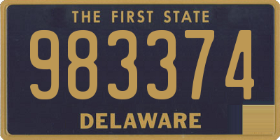 DE license plate 983374