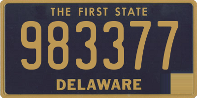 DE license plate 983377