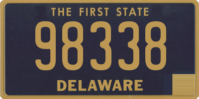 DE license plate 98338