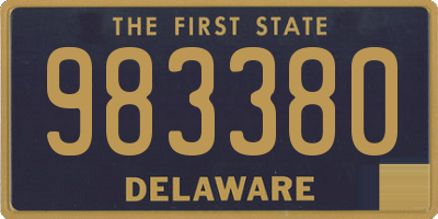 DE license plate 983380