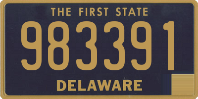 DE license plate 983391