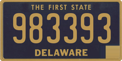 DE license plate 983393