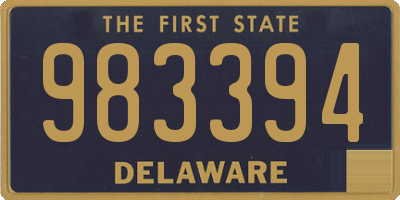 DE license plate 983394