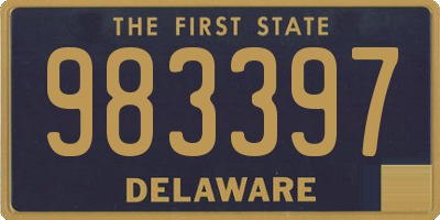 DE license plate 983397