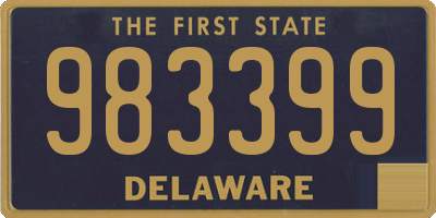 DE license plate 983399