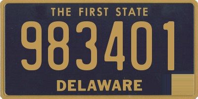 DE license plate 983401