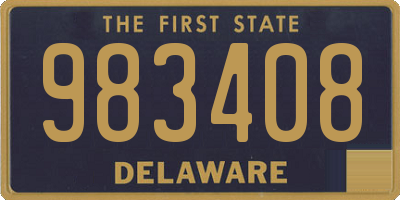 DE license plate 983408