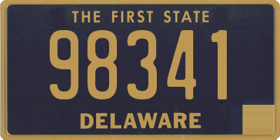 DE license plate 98341