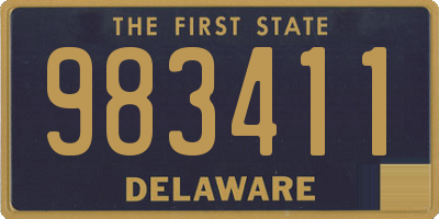 DE license plate 983411