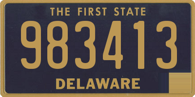 DE license plate 983413