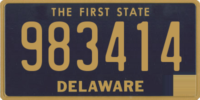 DE license plate 983414