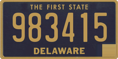 DE license plate 983415