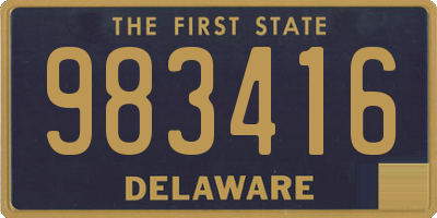 DE license plate 983416