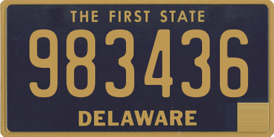 DE license plate 983436