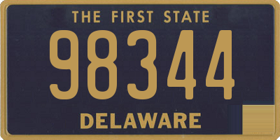 DE license plate 98344