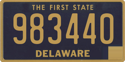 DE license plate 983440