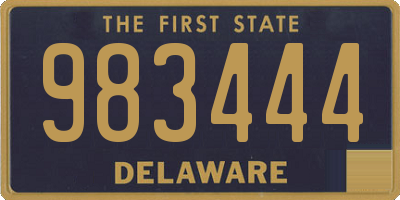 DE license plate 983444