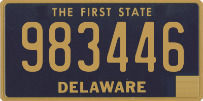 DE license plate 983446